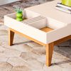 Mesa De Centro Onessta Vitta Blanco y Café