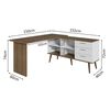 Escritorio Vekkahome Lisboa Blanco
