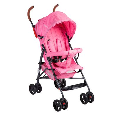 Imagen 1 del producto Coche Paragua Bebe 5126 Plegable Liviano Compacto Rosado Bebesit