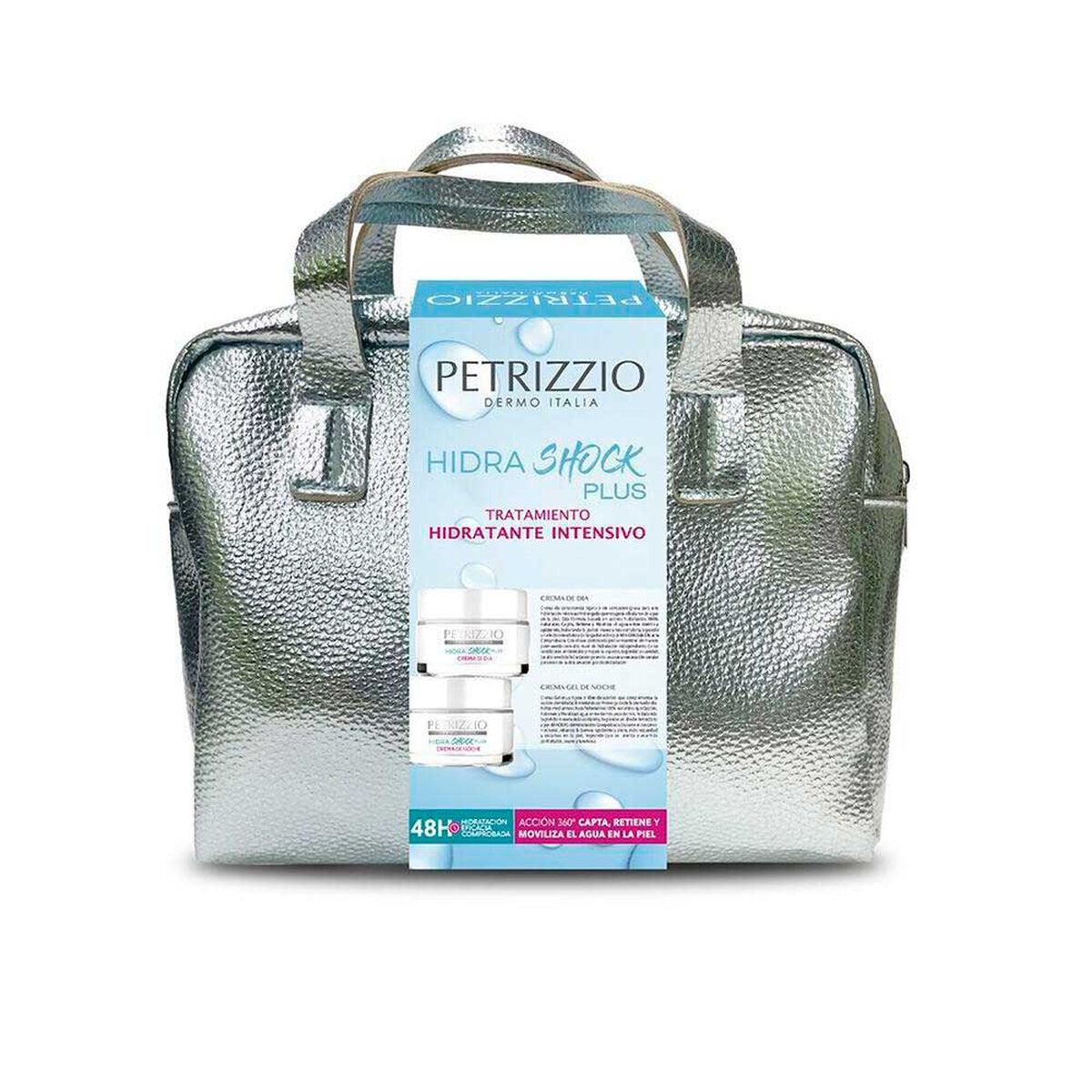 Set Cremas D&iacute;a + Noche HidraShock Plus + maleta Petrizzio