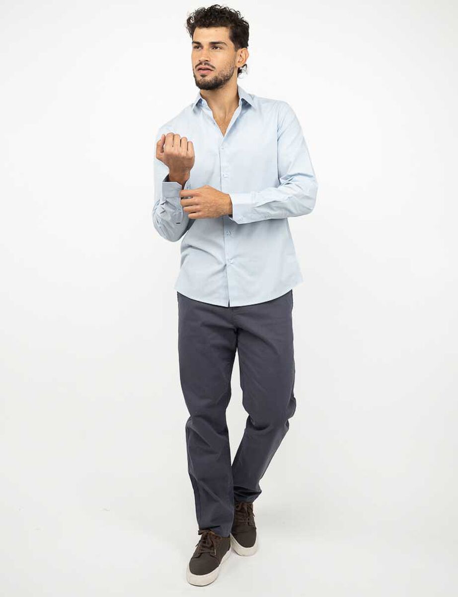 Camisa Slim Manga Larga Hombre Zibel