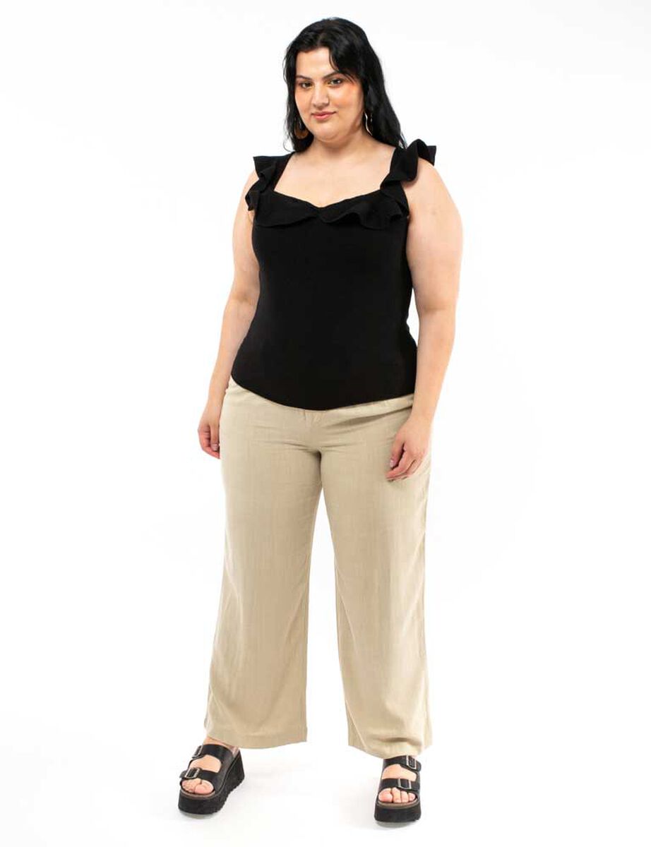 Polera Crochet Sin Mangas Mujer Extralindas