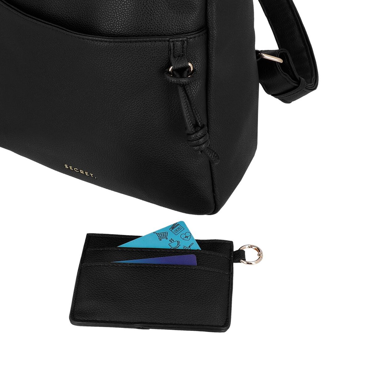 Mochila de Mujer Secret Serbia SC7 Mediana Negro
