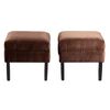 Set Pouf 2 Bodevir Sky Felpa 00 Chocolate 