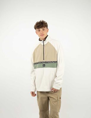 Imagen 1 del producto Polerón Polar Hombre Cutback Beige, Negro, Verde