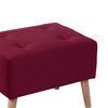 Pouf Latam Home Niza Tela Velvet Burdeo