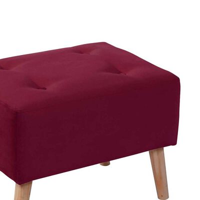 Imagen 2 del producto Pouf Latam Home Niza Tela Velvet Burdeo
