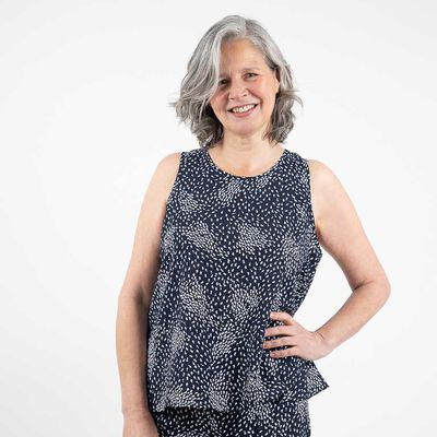 Blusa Sin Mangas Mujer Portman Club Azul, Morado, Negro