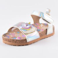 Sandalia Niña Chess Gris, Rosado