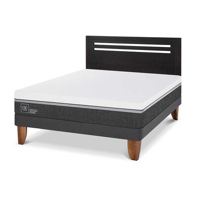 Imagen 2 del producto Cama Europea CIC 2 Plazas Ortopedic Advance + Respaldo Munich Negro