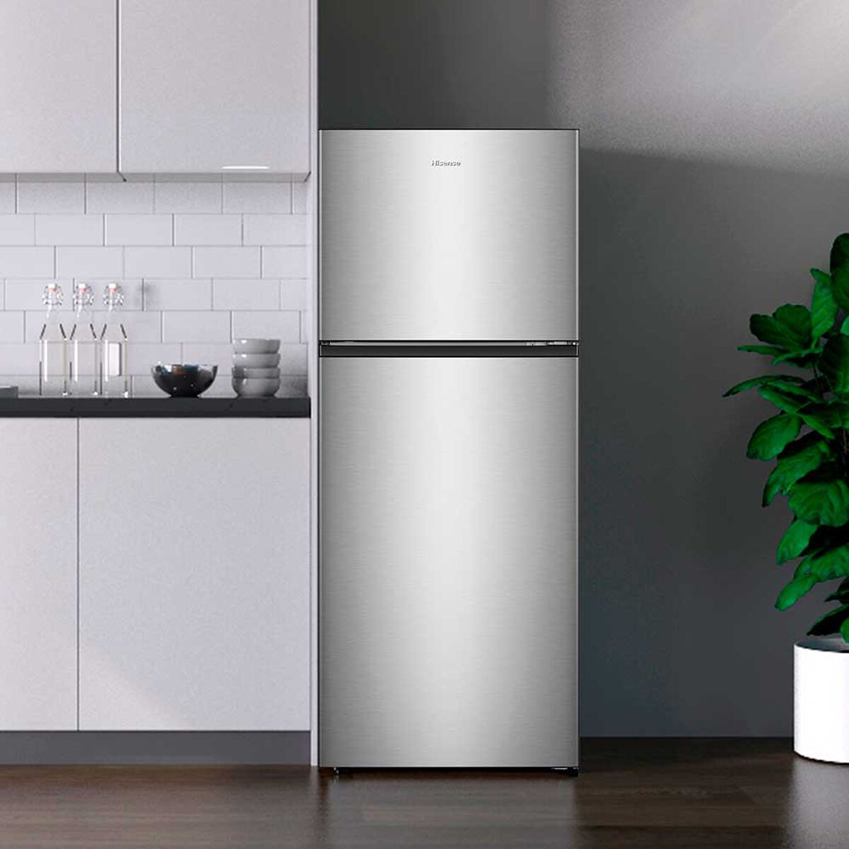 Refrigerador Hisense RT488N4ASU1 Top Mount 382 L Inox