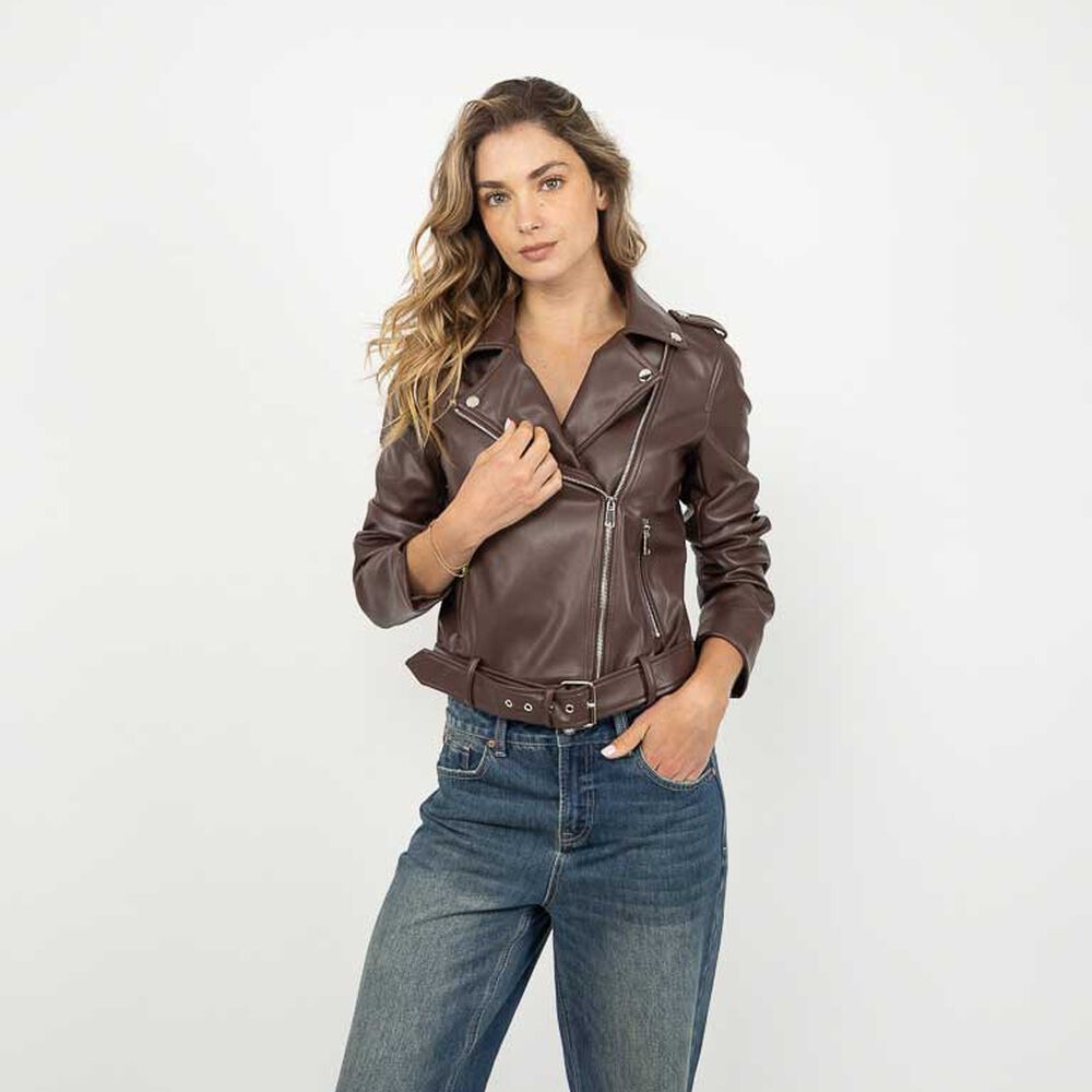 Chaqueta Biker Ecocuero Mujer Zibel