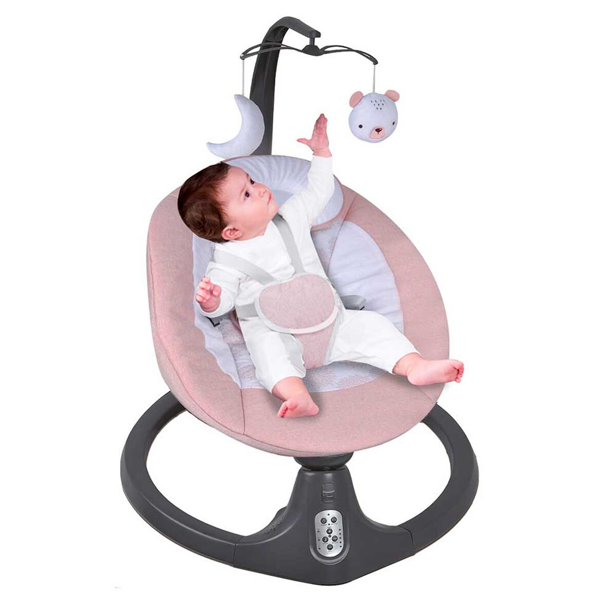 Silla Nido Bouncer Mecedora Baby Swing Rosada Bebesit
