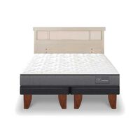 Cama Europea CIC Base Dividida King Anatomic + Respaldo Dublin Alpino