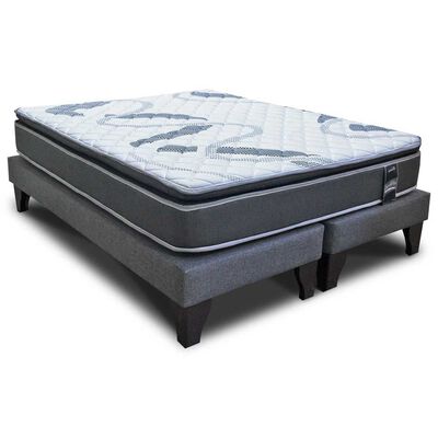 Cama Europea Sleepwell Base Dividida King One Side