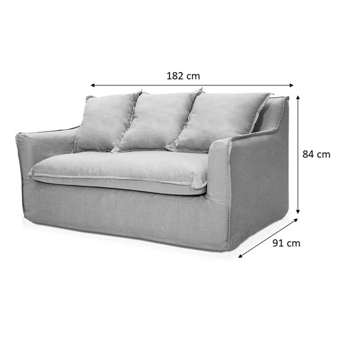 Sofá Innovamuebles Fontana 180 3 Cuerpos Mostaza