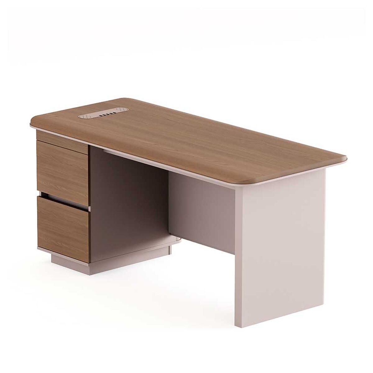 Escritorio Rodler Concord Caf&eacute; Claro-Beige