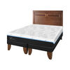 Cama Europea CIC Green Infinity King + 1 Respaldo Milan