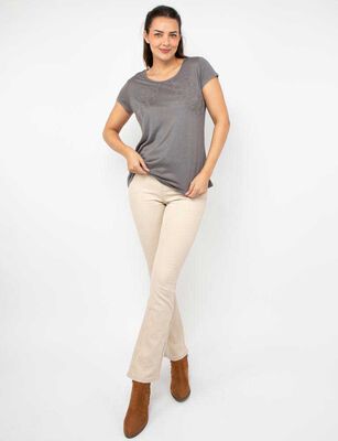 Imagen 2 del producto Polera Manga Corta Mujer Alma Marengo, Morado, Verde