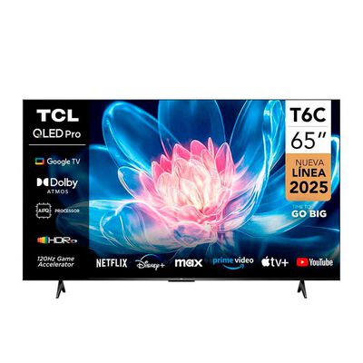 Smart TV QLED 65" TCL 4K UHD Google TV T6C