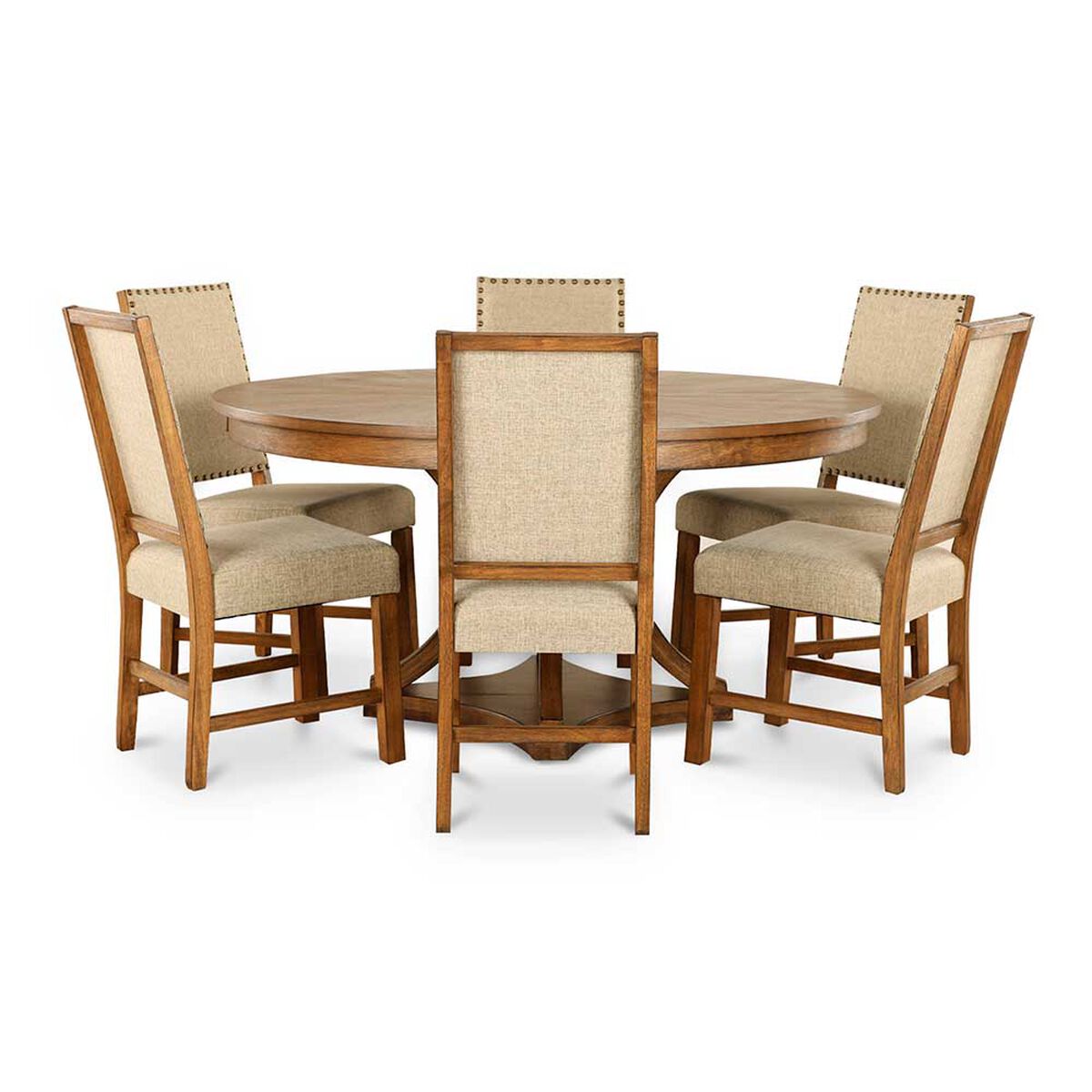 Juego de Comedor CIC Leeds 6 Sillas Roble