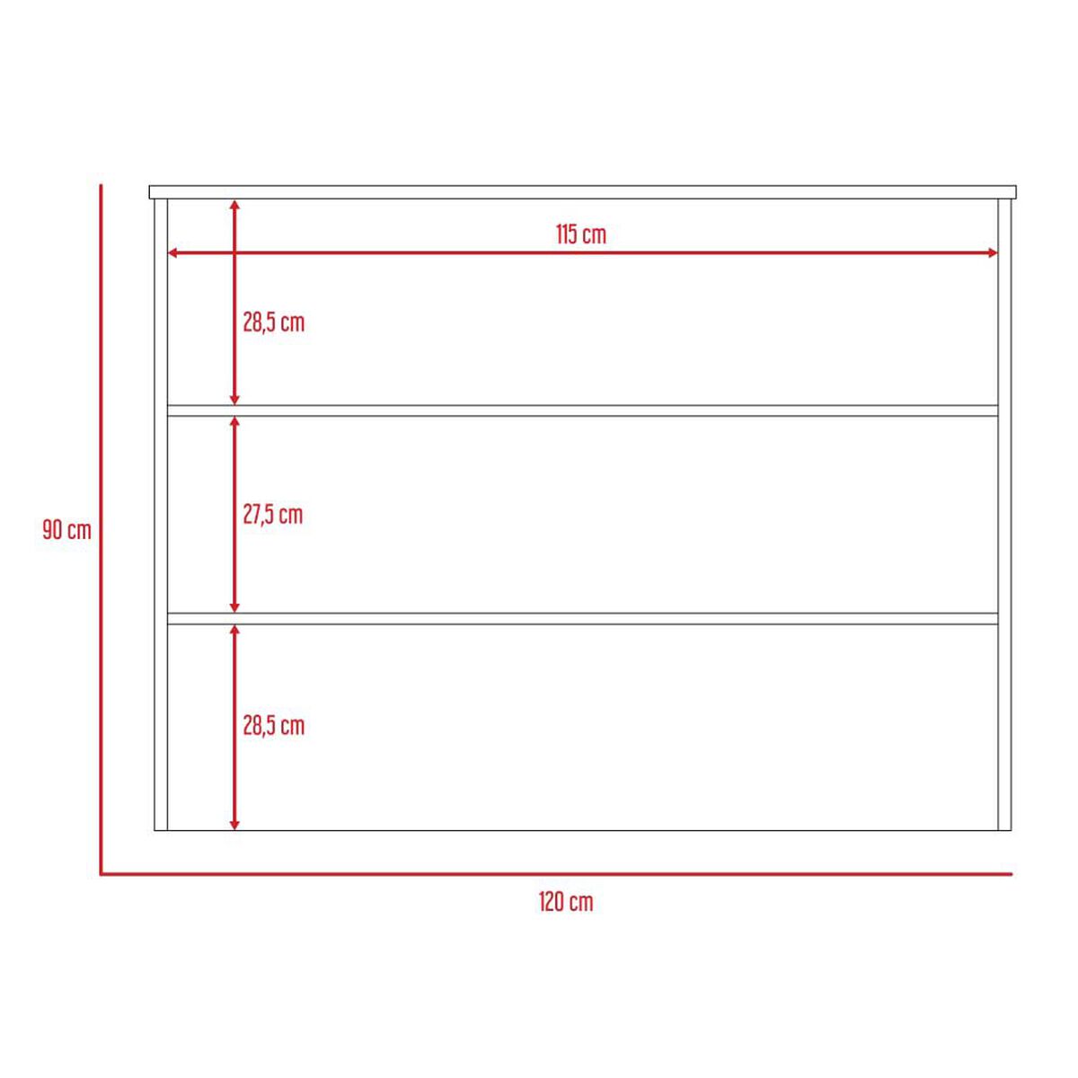 Combo Mueble Microondas + Barra de Cocina TuHome Kitchen Blanco