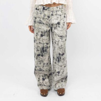Jeans Estampado Straight Mujer Icono