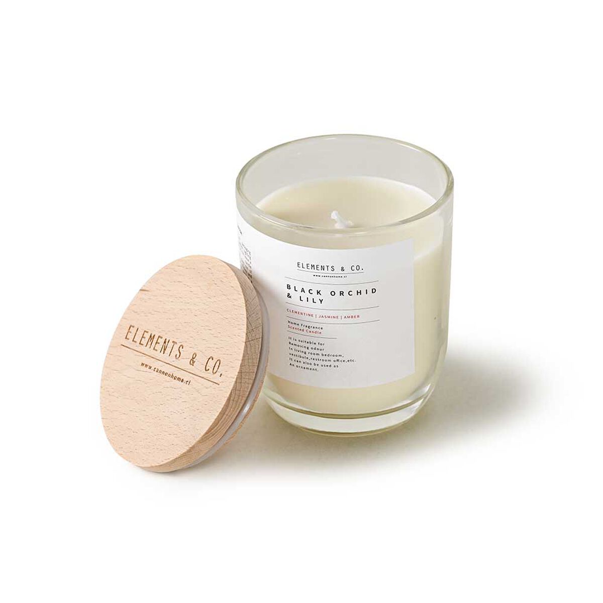 Vela Aromática Elements & Co Candle Glass Orchard Lily