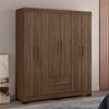 Closet Home Mobili Toledo 6 Puertas 2 Cajones Café
