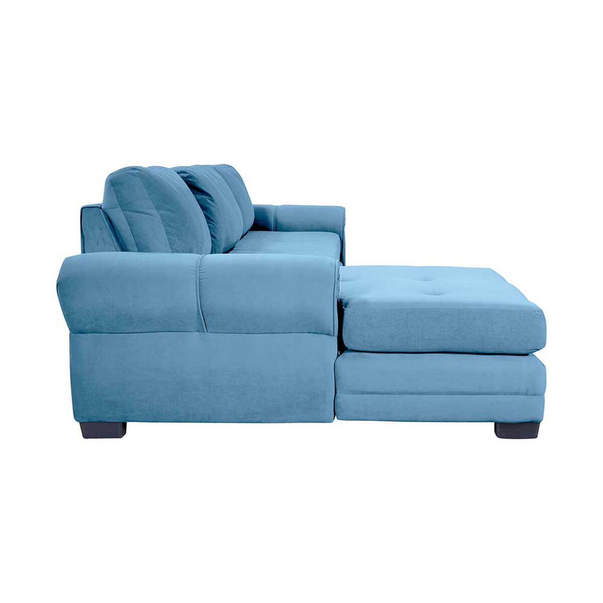 Sofá Seccional Living Factory Oregon 4 Cuerpos Azul