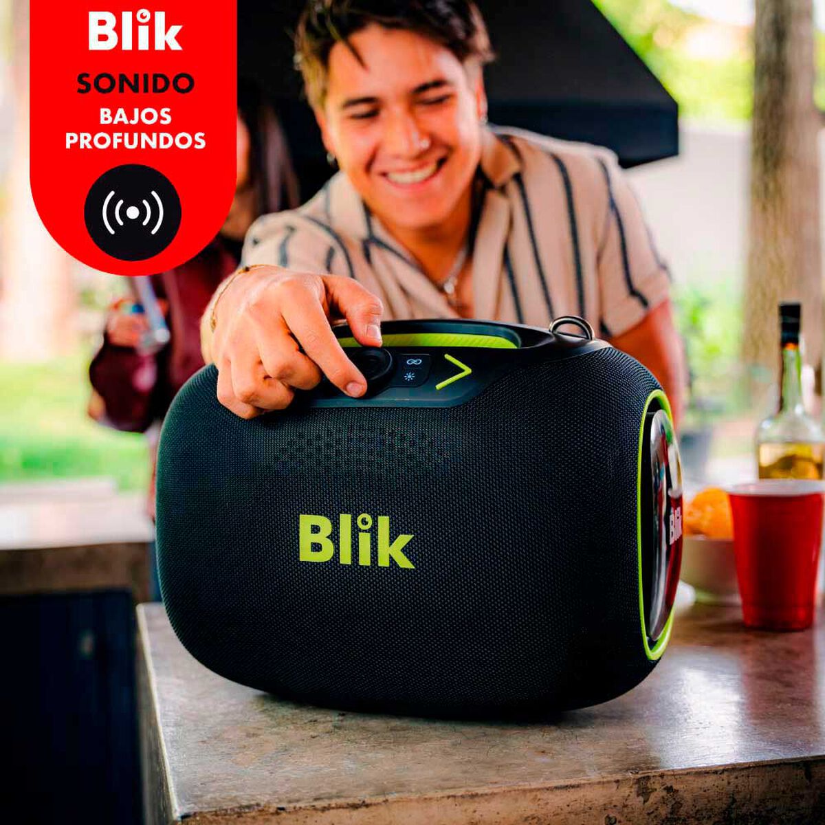Parlante Bluetooth Blik Partybass 120 Negro