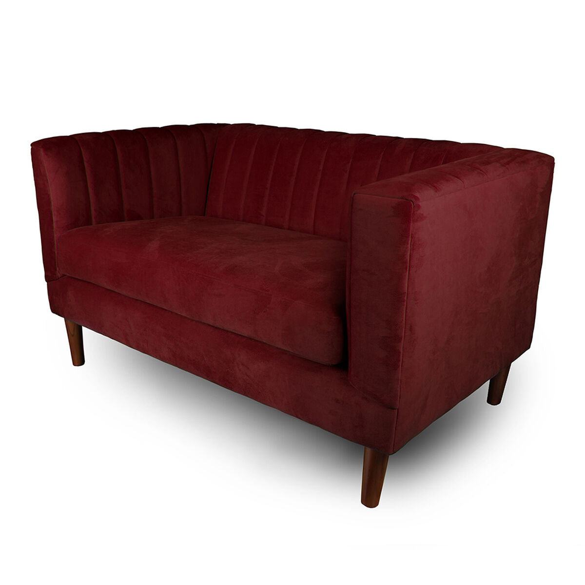 Sof&aacute; Tela Velvet Latam Home Sorrento 2 Cuerpos