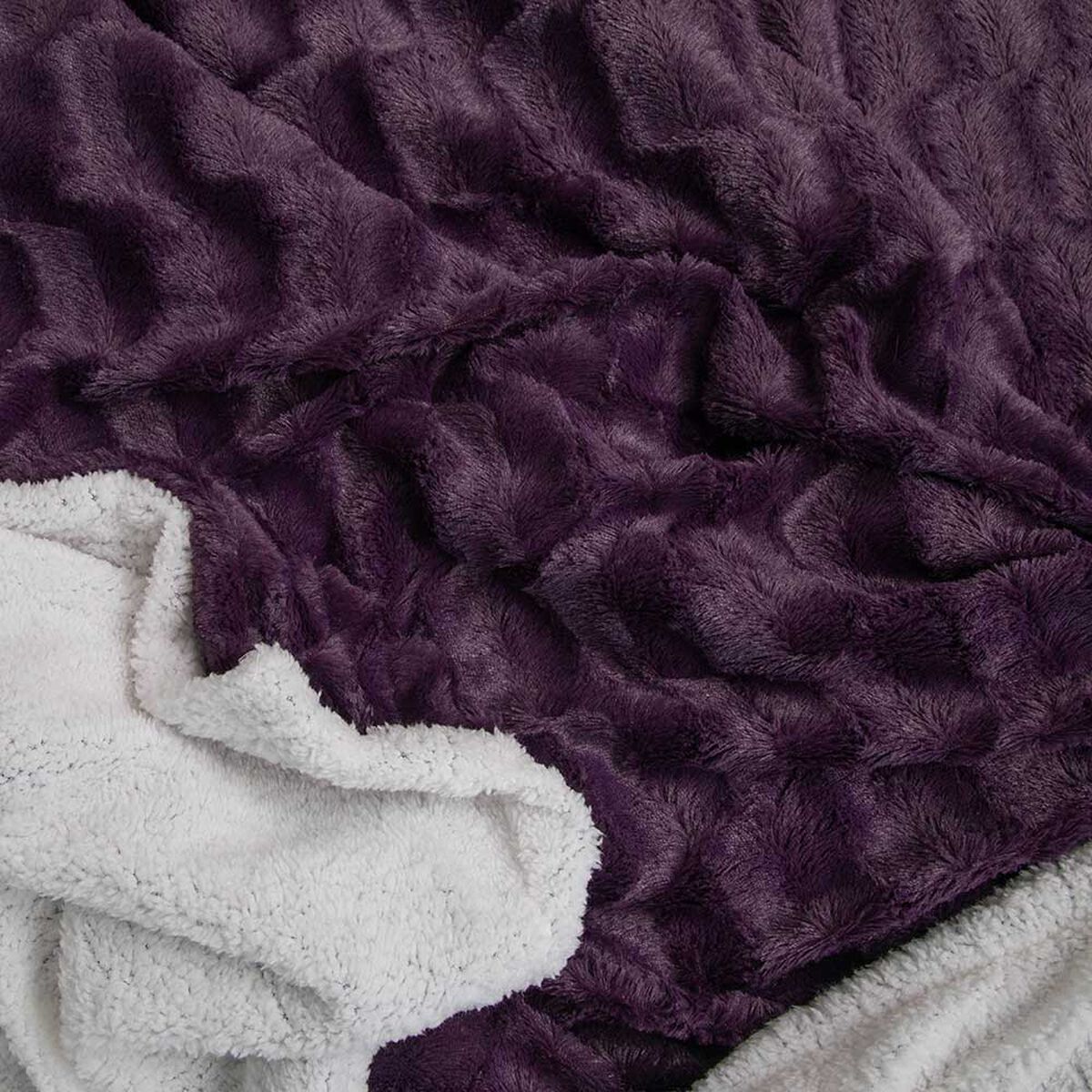 Frazada Poliéster Doral King Deluxe Morado