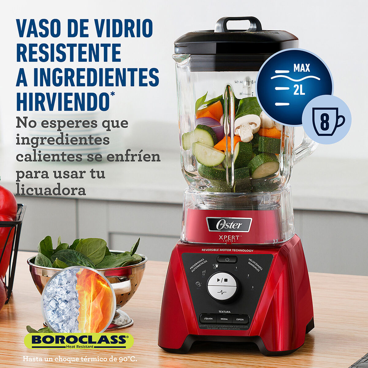 Licuadora Oster BLST3B-RPG-052 2 lt. Xpert Series