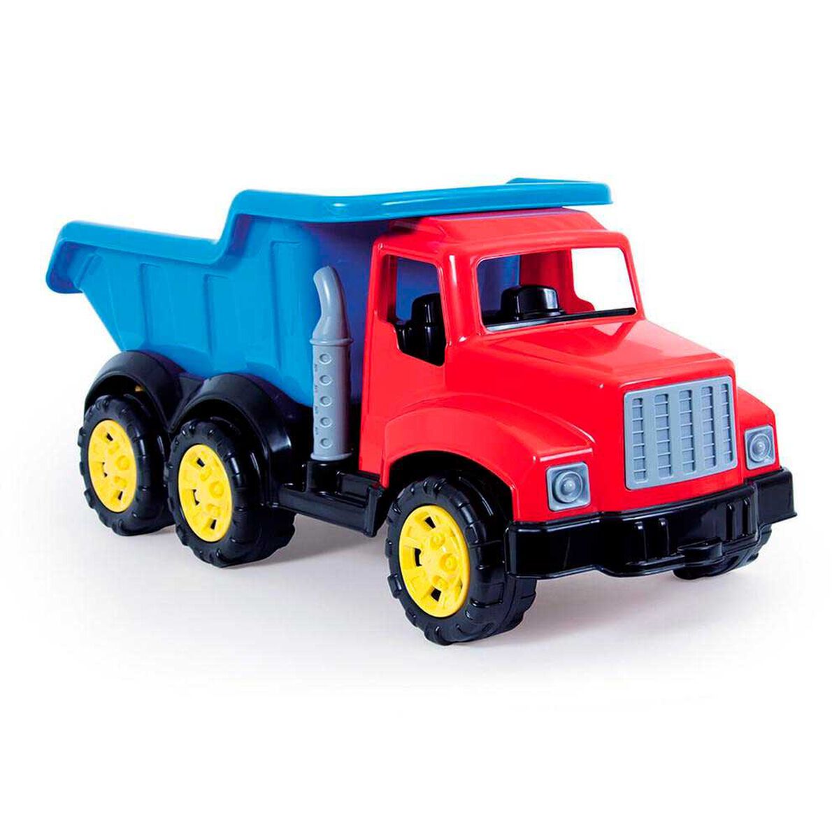 Cami&oacute;n Tolva Rojo y Azul Dolu