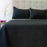 Quilt Doral King Negro Verde Origins