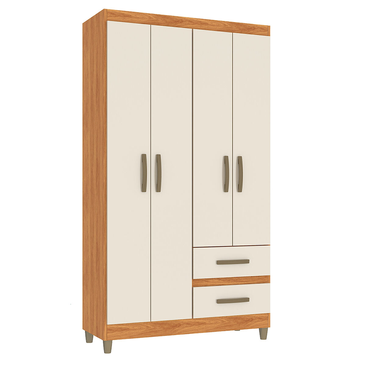 Clóset Vekkahome Lisboa 4 Puertas 2 Cajones Blanco