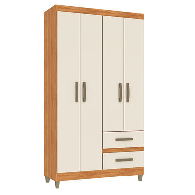 Imagen 1 del producto Clóset Vekkahome Lisboa 4 Puertas 2 Cajones Blanco