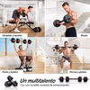Set de Mancuernas K-FIT con Barra Ajustable 30Kg