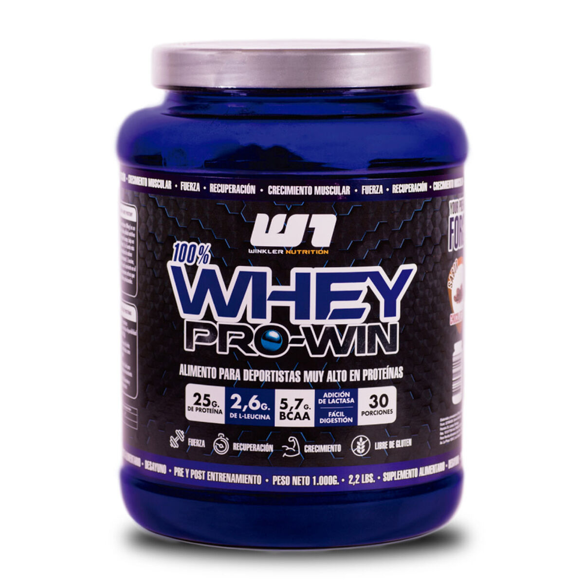 Proteína Whey Pro Win Menta Chips 1 Kg. 30 Servicios