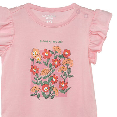 Imagen 2 del producto Conjunto Polera+Short Chess Baby Rosado