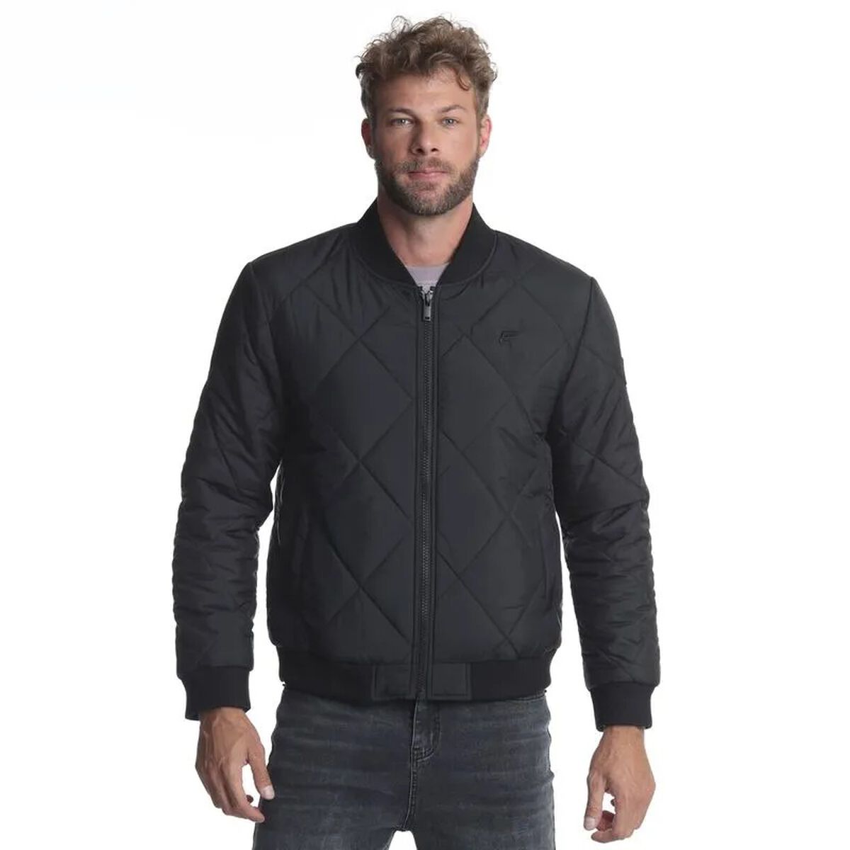 Chaqueta Bomber Diamond Quilt Hombre Ellus
