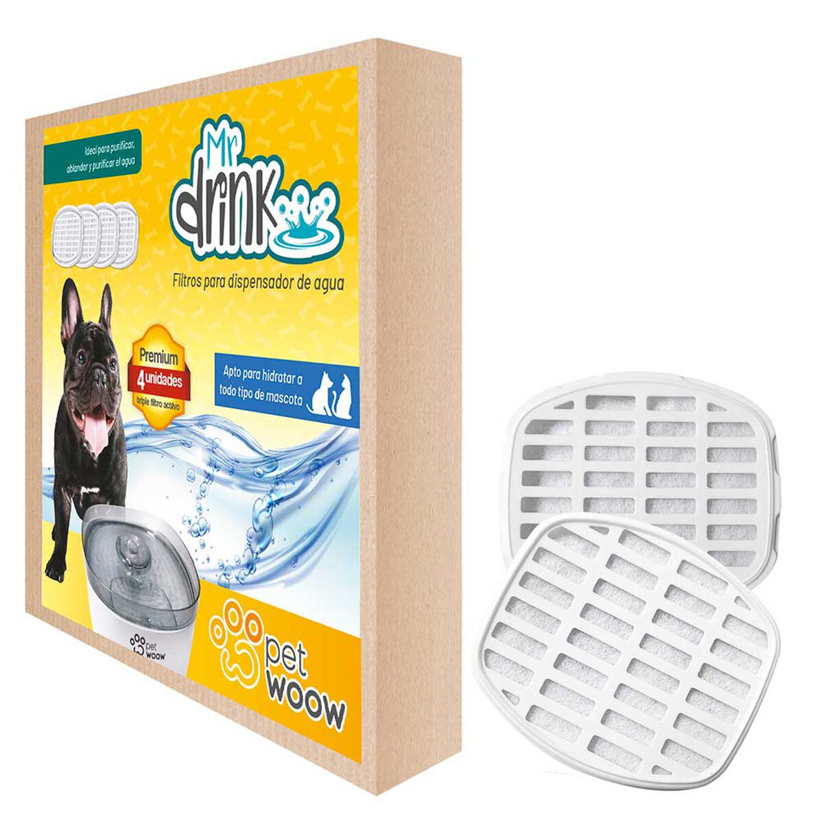 Filtro para Dispensador de Agua PetWoow Blanco