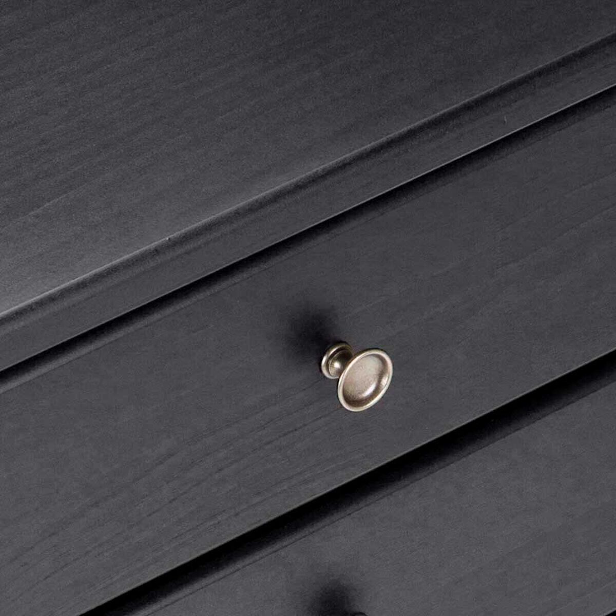 Cama Europea Rosen 1 Plaza Indie + Respaldo + Velador Issey Grafito