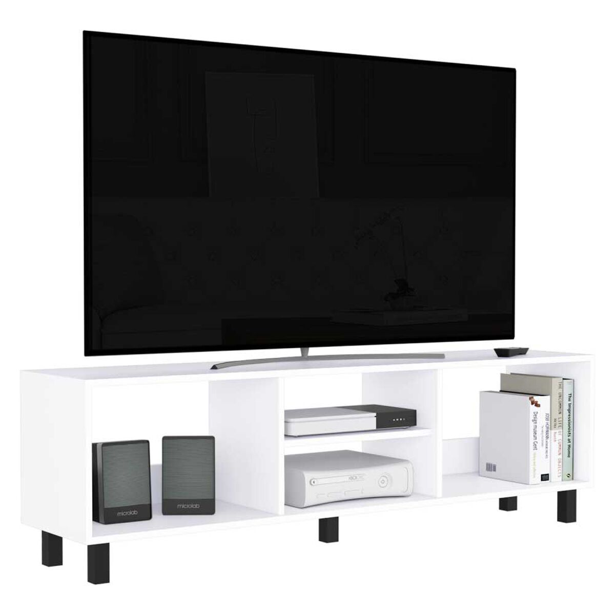 Rack TV TuHome Tunez 70" Blanco