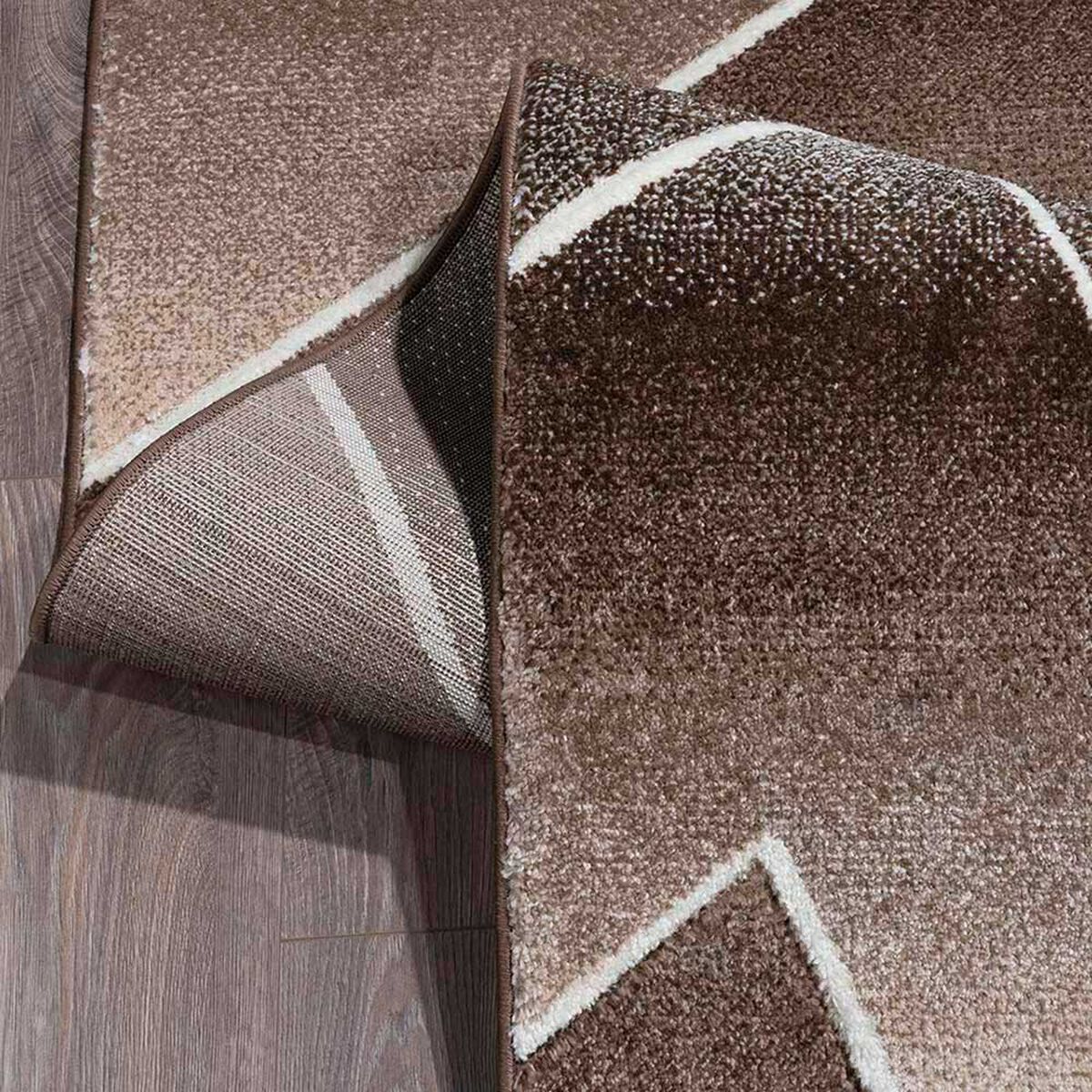Alfombra Idetex Frise Carved Avangard 150 x 200 cm Caf&eacute;