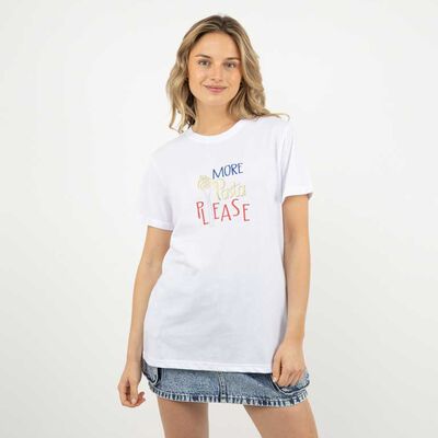 Polera Con Estampado Manga Corta Mujer Icono Print-2