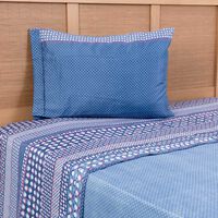 Juego de Sábanas Estampado Plumetti 1,5 Plazas Oak