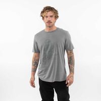 Polera Estampada Manga Corta Hombre Ypsd Gris, Verde