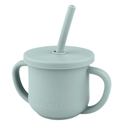 Vaso 2 en 1 Con Asas Azul Infanti